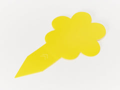 The sticky side of a Fungal Gnat Sticky Trap