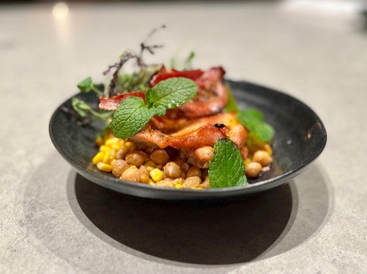 Recipe 18: Tray-baked chicken with sweet corn and mint