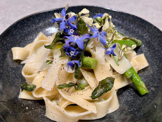 Recipe 16: Sage butter and broad bean tagliatelle