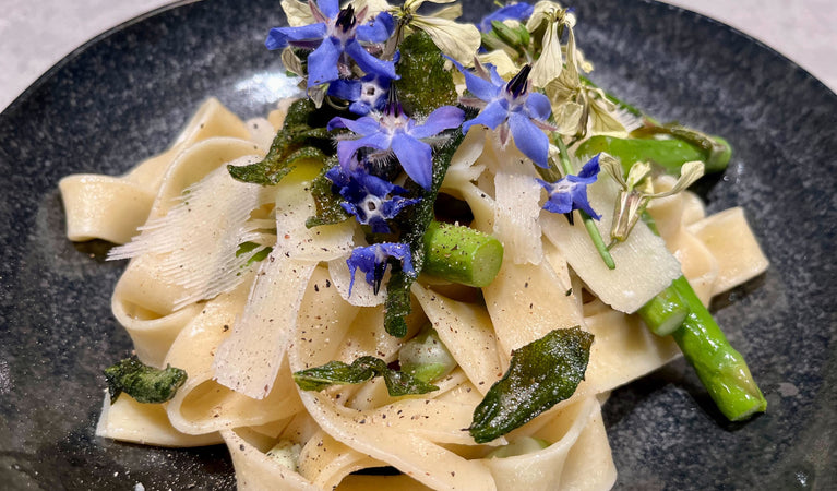 Recipe 16: Sage butter and broad bean tagliatelle