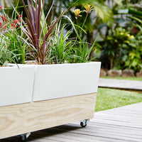 Patio Planter Box with Wheels